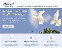 Tablet Screenshot of idealfuneral.com